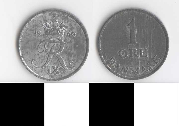 Thumbnail of Coin: Denmark, 1 Ore (1998.03.0359)