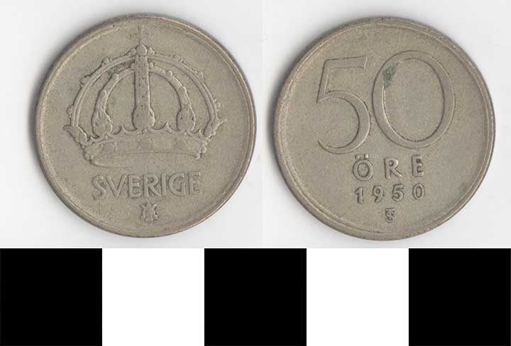 Thumbnail of Coin: Sweden, 50 Ore (1998.03.0363)