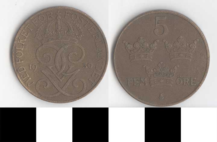 Thumbnail of Coin: Sweden, 5 Ore (1998.03.0366)