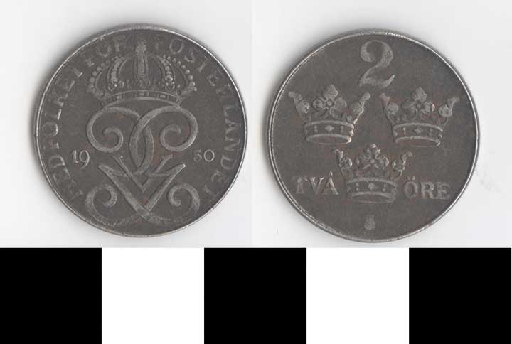 Thumbnail of Coin: Sweden, 2 Ore (1998.03.0367)