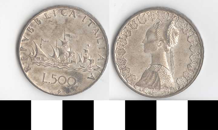 Thumbnail of Coin: Italy, 500 L (1998.03.0370)