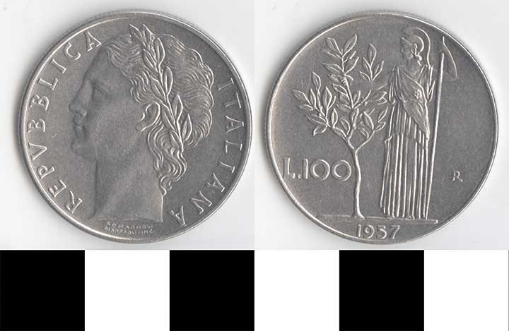 Thumbnail of Coin: Italy, 100 L (1998.03.0371)