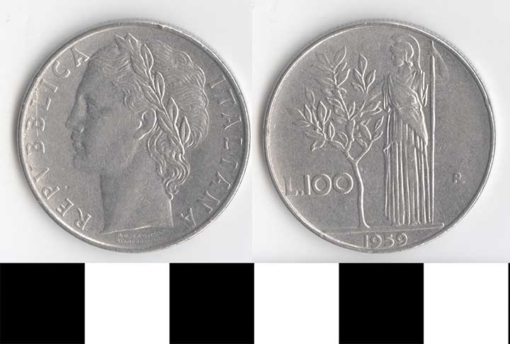 Thumbnail of Coin: Italy, 100 L (1998.03.0372)