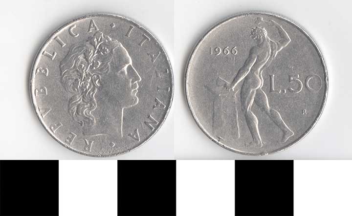 Thumbnail of Coin: Italy, 50 L (1998.03.0375)