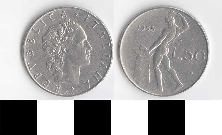 Thumbnail of Coin: Italy, 50 L (1998.03.0376)