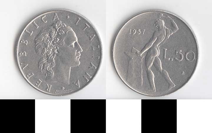 Thumbnail of Coin: Italy, 50 L (1998.03.0378)