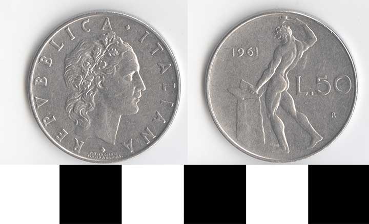 Thumbnail of Coin: Italy, 50 L (1998.03.0379)