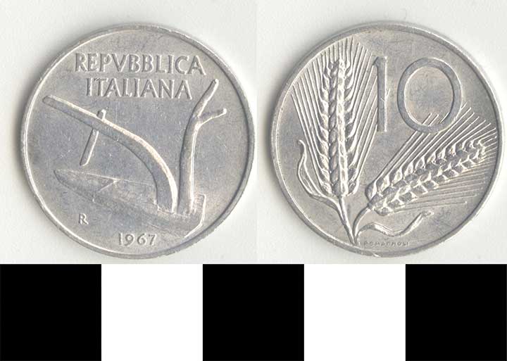 Thumbnail of Coin: Italy, 10 L (1998.03.0383)