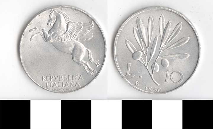 Thumbnail of Coin: Italy, 10 L (1998.03.0386)
