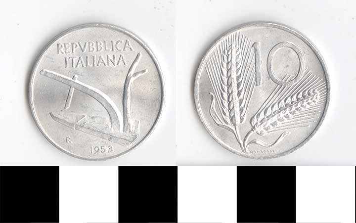 Thumbnail of Coin: Italy, 10 L (1998.03.0387)
