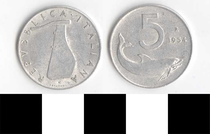 Thumbnail of Coin: Italy, 5 L (1998.03.0391)
