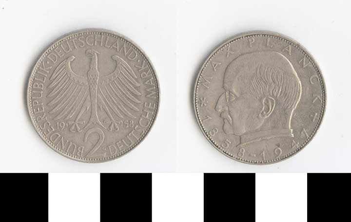 Thumbnail of Coin: West Germany, 2 Deutsche Mark (1998.03.0396)
