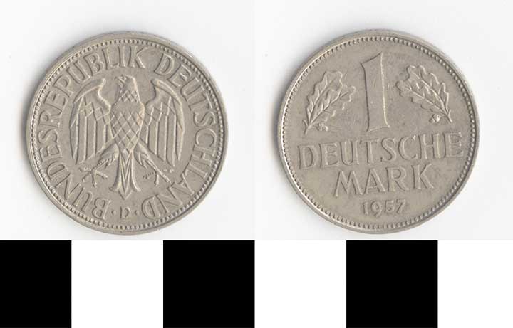 Thumbnail of Coin: West Germany, 1 Deutsche Mark (1998.03.0399)