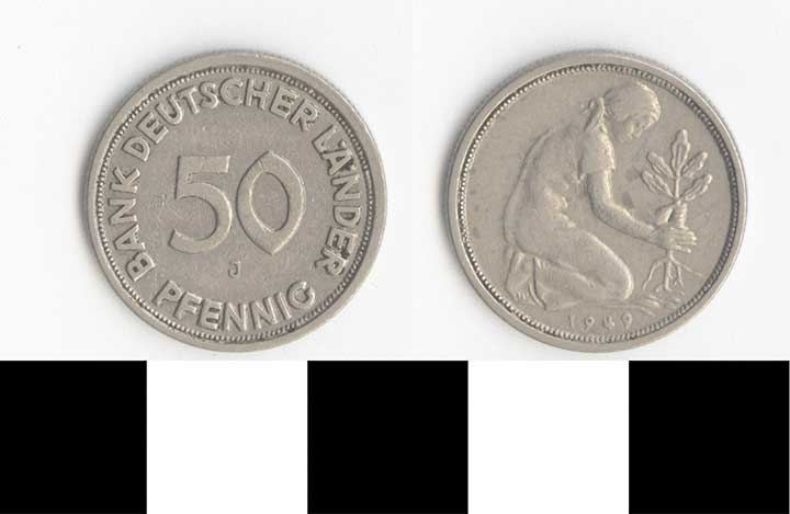 Thumbnail of Coin: West Germany, 50 Pfennig (1998.03.0402)