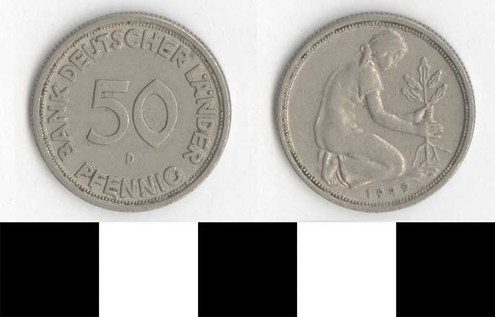 Thumbnail of Coin: West Germany, 50 Pfennig (1998.03.0403)