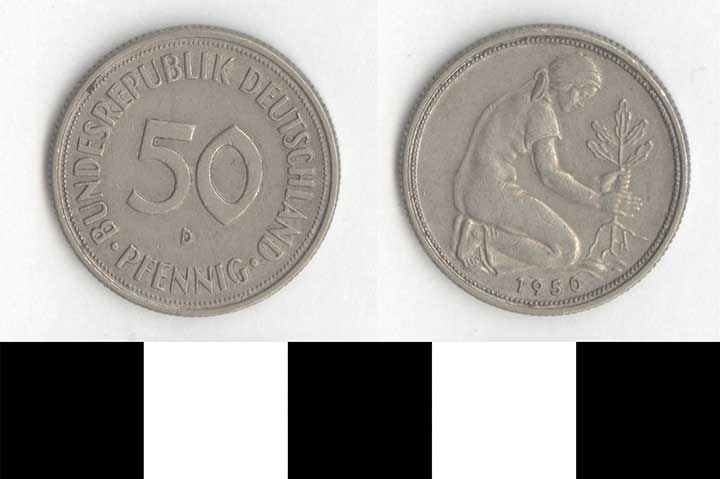 Thumbnail of Coin: West Germany, 50 Pfennig (1998.03.0404)
