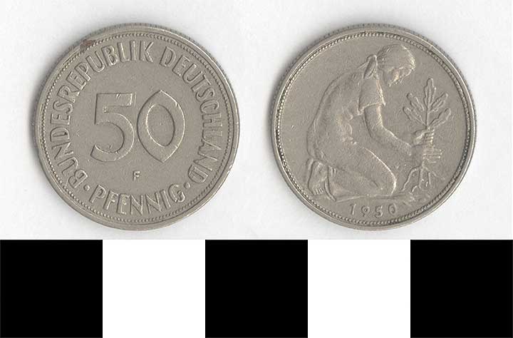 Thumbnail of Coin: West Germany, 50 Pfennig (1998.03.0405)