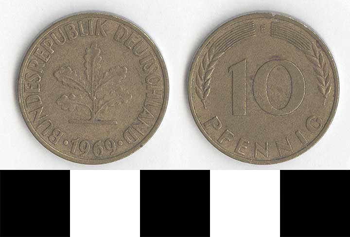Thumbnail of Coin: Federal Republic of Germany, West Germany, 10 Pfennig (1998.03.0408)