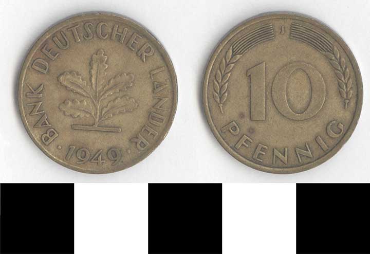 Thumbnail of Coin: Federal Republic of Germany, West Germany, 10 Pfennig (1998.03.0409)