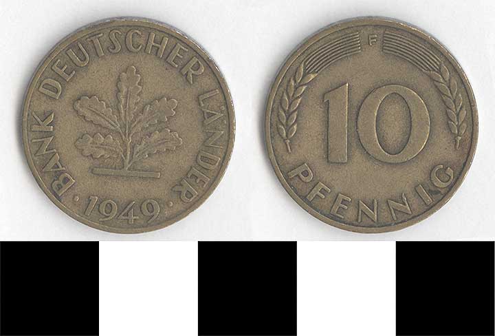 Thumbnail of Coin: Federal Republic of Germany, West Germany, 10 Pfennig (1998.03.0410)