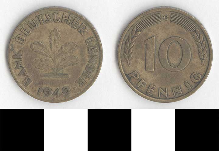 Thumbnail of Coin: Federal Republic of Germany, West Germany, 10 Pfennig (1998.03.0411)