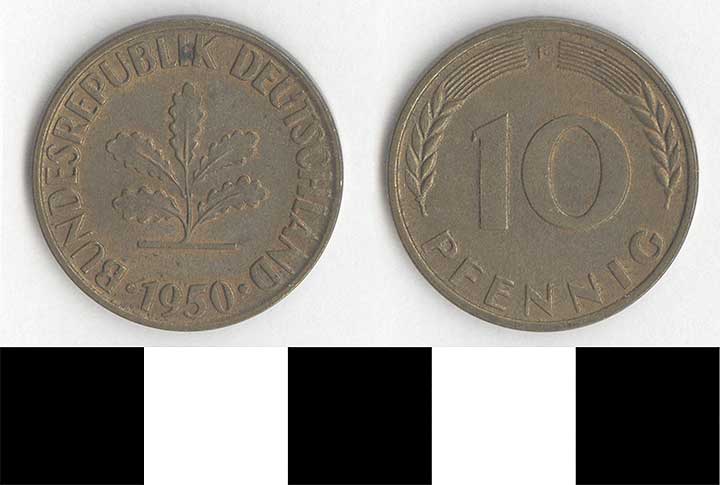 Thumbnail of Coin: Federal Republic of Germany, West Germany, 10 Pfennig (1998.03.0412)