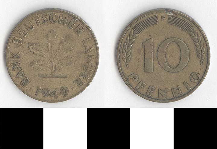 Thumbnail of Coin: Federal Republic of Germany, West Germany, 10 Pfennig (1998.03.0413)