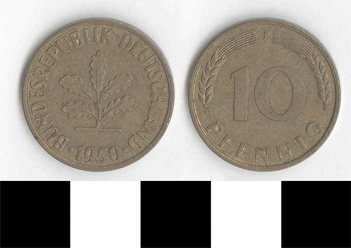 Thumbnail of Coin: Federal Republic of Germany, West Germany, 10 Pfennig (1998.03.0414)