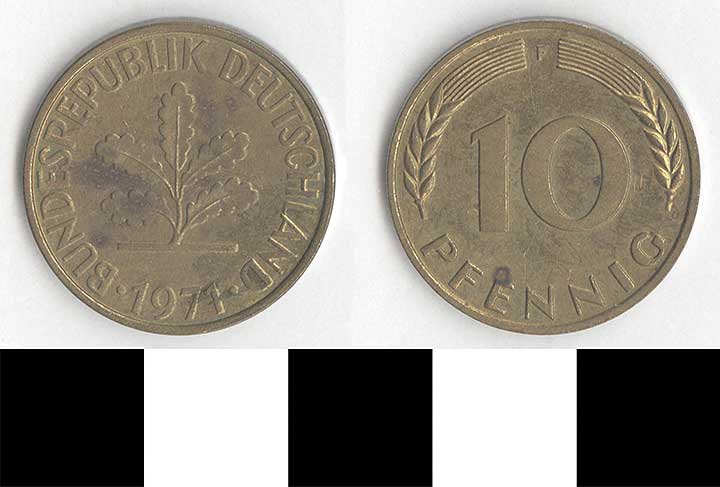 Thumbnail of Coin: Federal Republic of Germany, West Germany, 10 Pfennig (1998.03.0415)