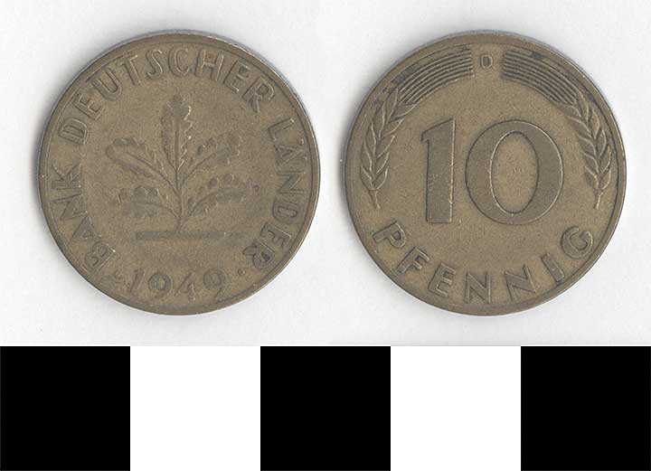 Thumbnail of Coin: Federal Republic of Germany, West Germany, 10 Pfennig (1998.03.0416)