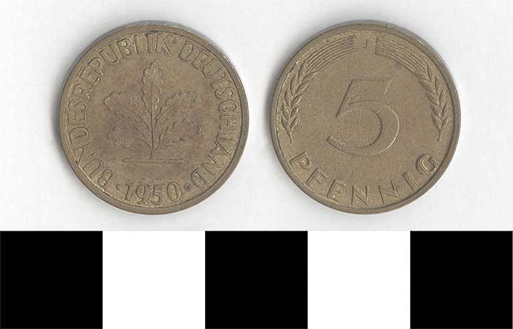 Thumbnail of Coin: West Germany, 5 Pfennig (1998.03.0418)