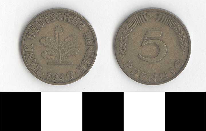 Thumbnail of Coin: West Germany, 5 Pfennig (1998.03.0421)