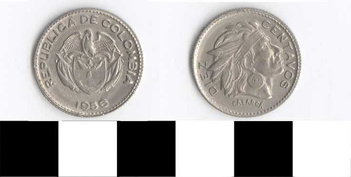 Thumbnail of Coin: Colombia, 10 Centavos (1998.03.0433)