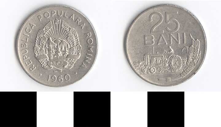 Thumbnail of Coin: Romania, 25 Bani (1998.03.0438)