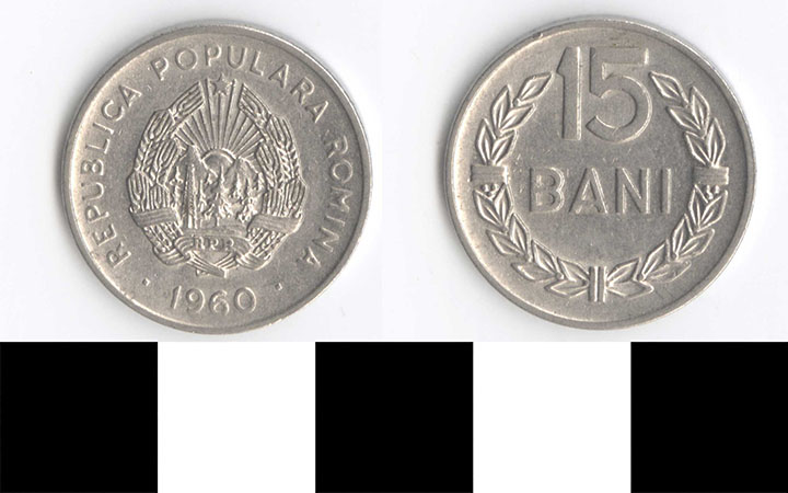 Thumbnail of Coin: Romania, 15 Bani (1998.03.0439)