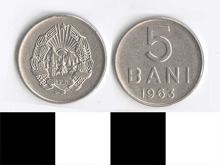 Thumbnail of Coin: Romania, 5 Bani (1998.03.0440)