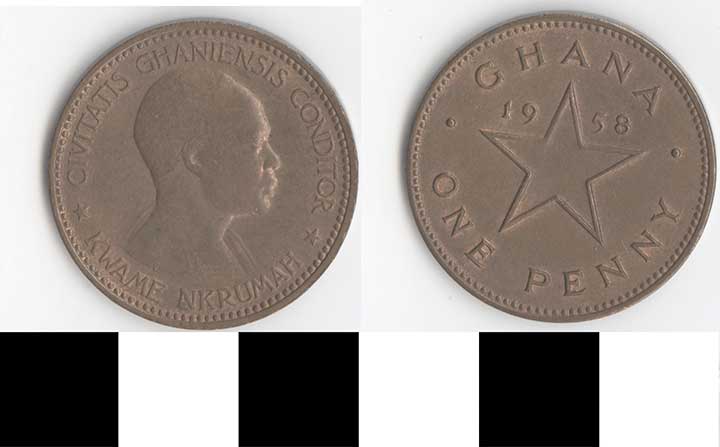 Thumbnail of Coin: Ghana, 1 Penny (1998.03.0444)