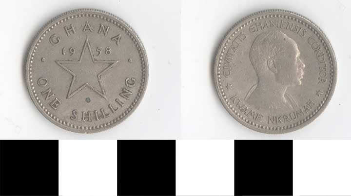 Thumbnail of Coin: Ghana, 1 Shilling (1998.03.0445)