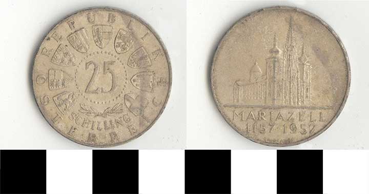 Thumbnail of Coin: Austria, 25 Schilings (1998.03.0448)