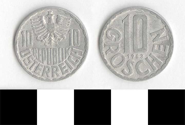 Thumbnail of Coin: Austria, 10 Groschen (1998.03.0458)