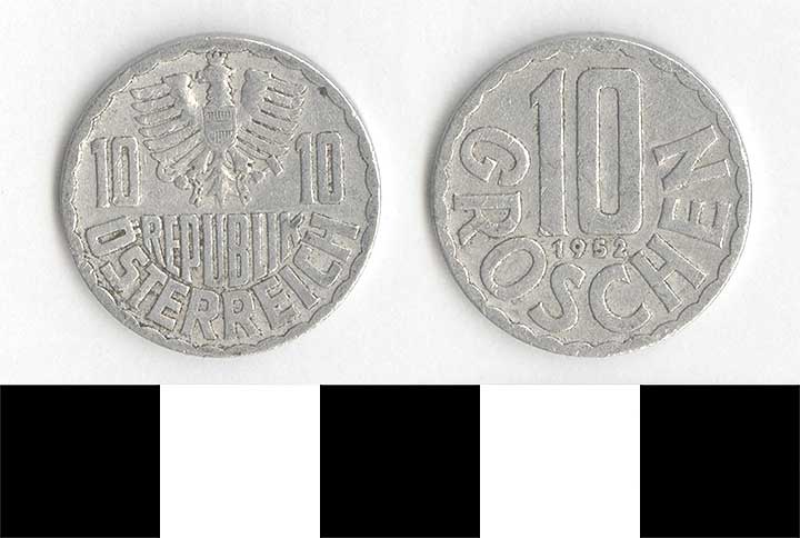 Thumbnail of Coin: Austria, 10 Groschen (1998.03.0459)