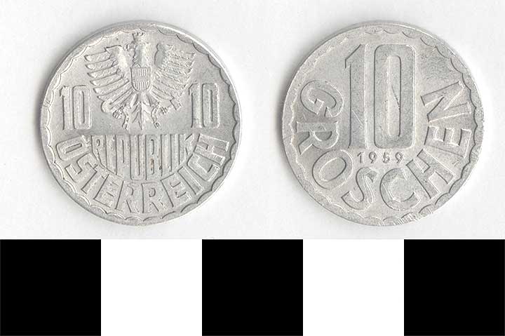Thumbnail of Coin: Austria, 10 Groschen (1998.03.0461)