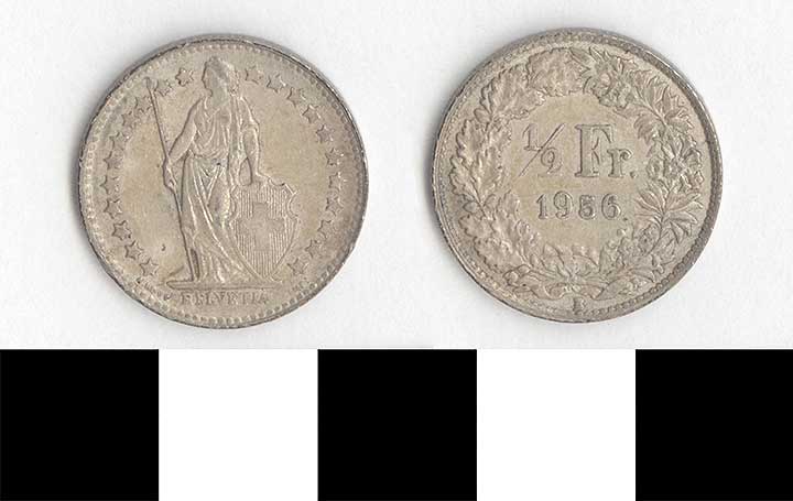 Thumbnail of Coin: Switzerland, 1/2 Franc (1998.03.0466)