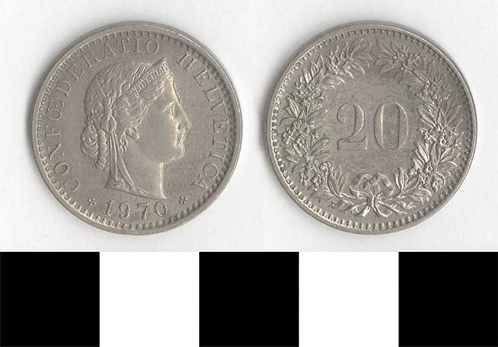 Thumbnail of Coin: Switzerland, 20 Rappen (1998.03.0469)