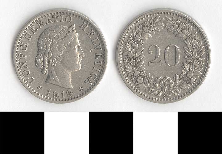 Thumbnail of Coin: Switzerland, 20 Rappen (1998.03.0470)