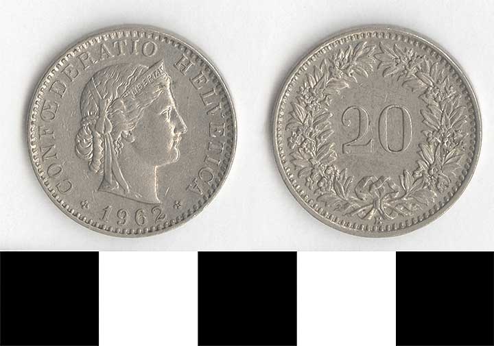 Thumbnail of Coin: Switzerland, 20 Rappen (1998.03.0471)