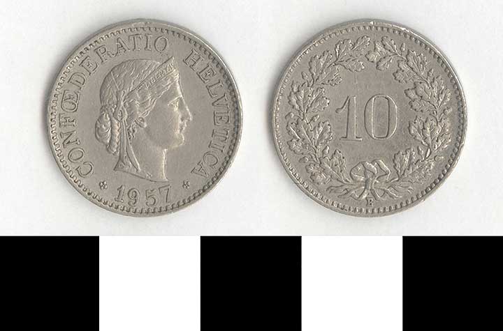 Thumbnail of Coin: Switzerland, 10 Rappen (1998.03.0475)