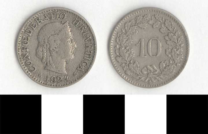 Thumbnail of Coin: Switzerland, 10 Rappen (1998.03.0479)