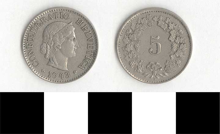 Thumbnail of Coin: Switzerland, 5 Rappen (1998.03.0483)