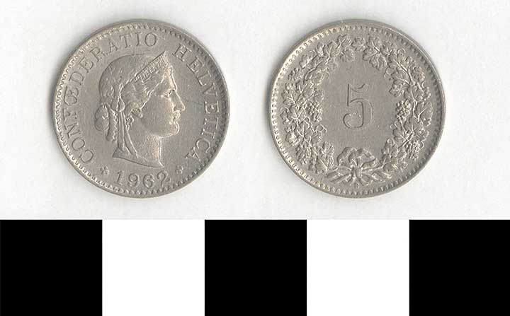 Thumbnail of Coin: Switzerland, 5 Rappen (1998.03.0484)